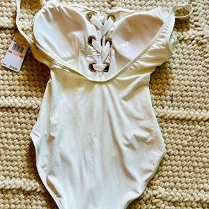 Michael Kors white bathing suit